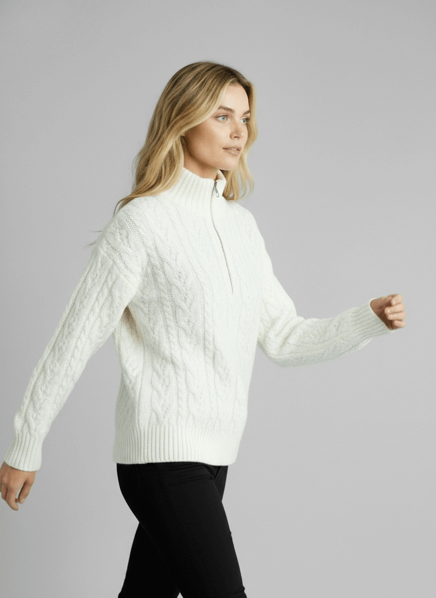 Amy Sweater with Zipper