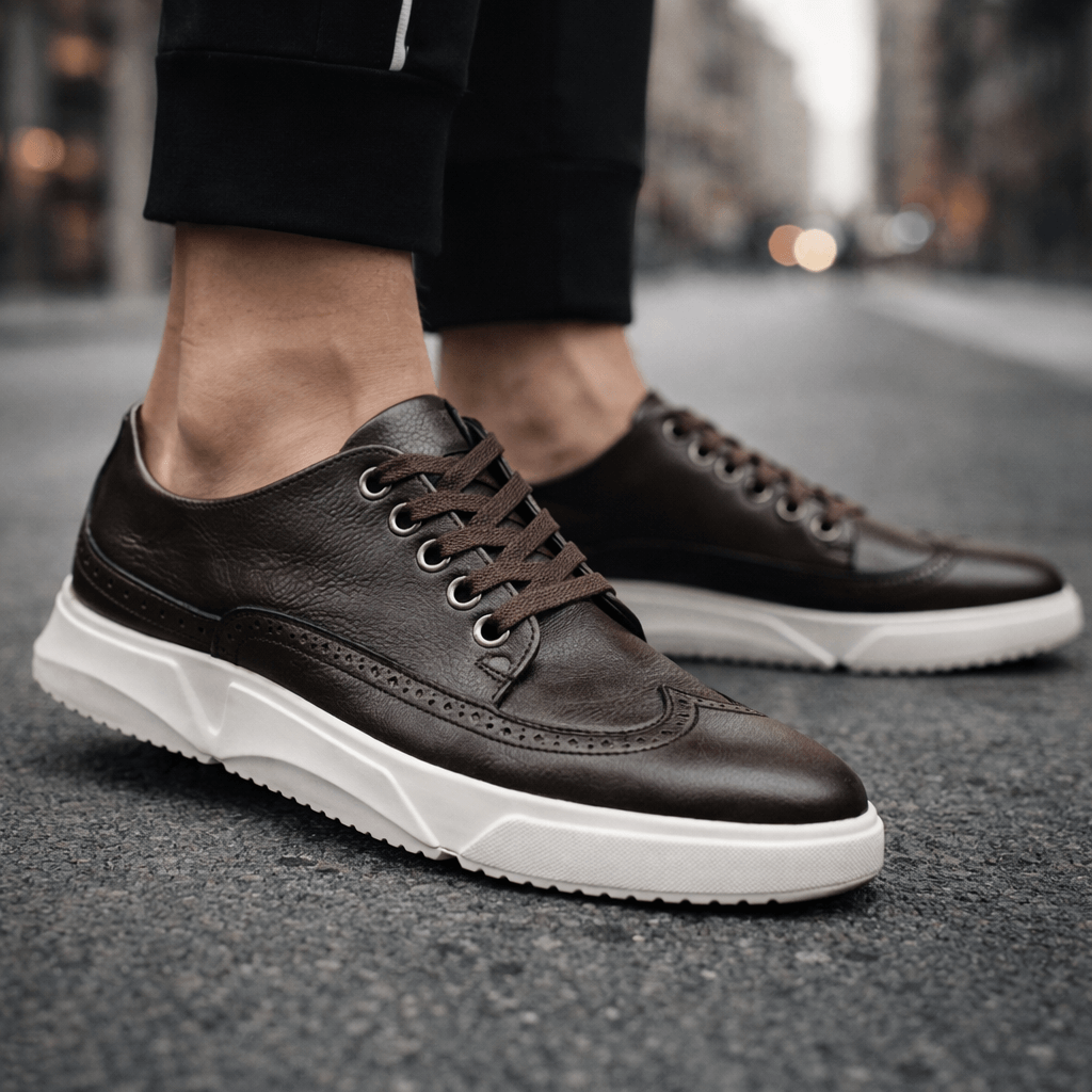 HARRINGTON LEATHER TRAINERS