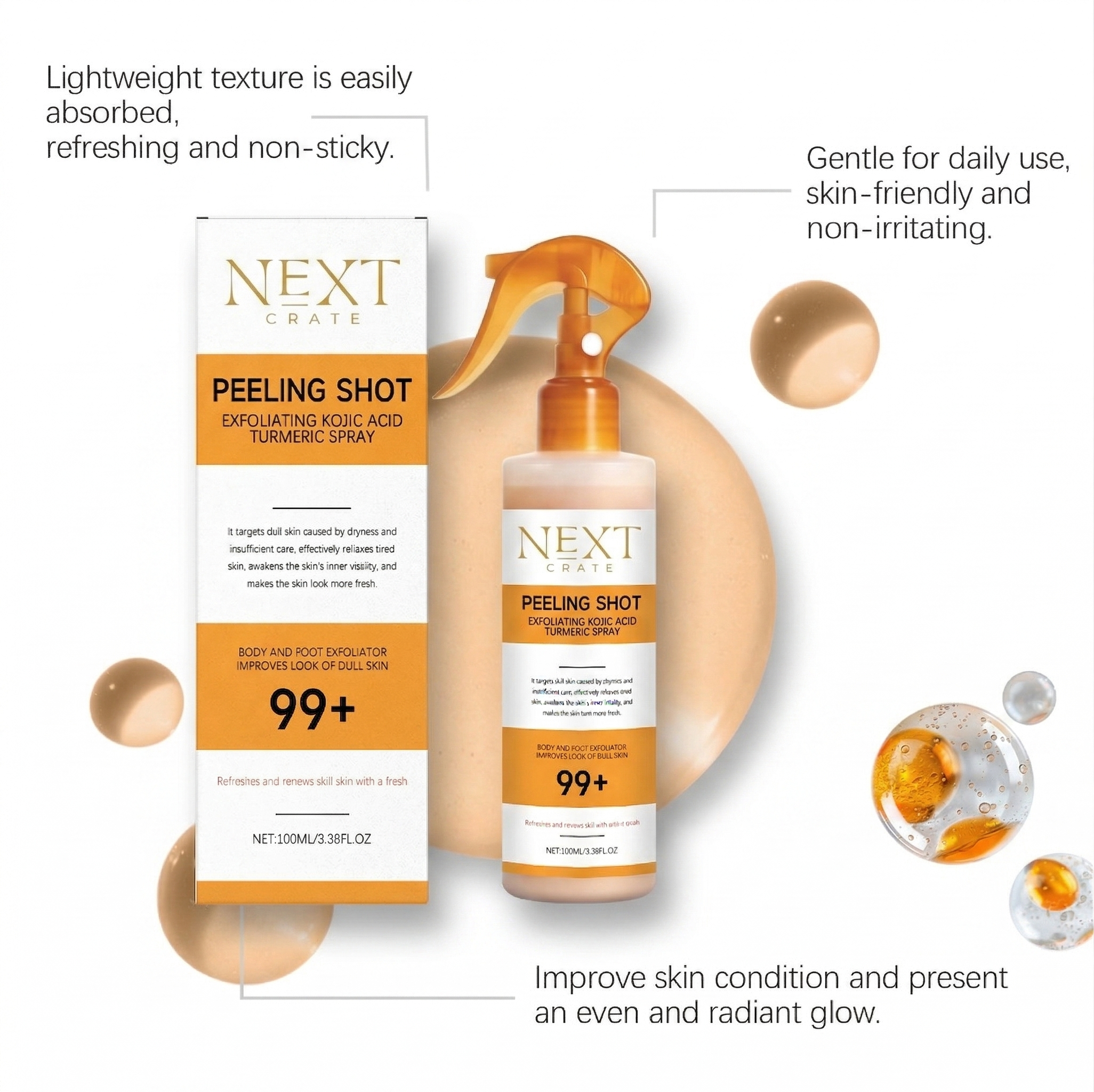 NextCrate Peeling Shot™ Spray (3-bottle bundle)